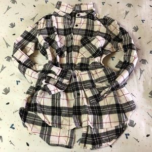 Charlotte Russe Button Down Shirt with Back Slit